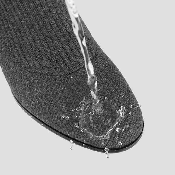 VIVAIA Boots Knee High Water Repellent Wool (Tessa Pro) 38.5 / 7.5 Gray - Picture 9 of 14